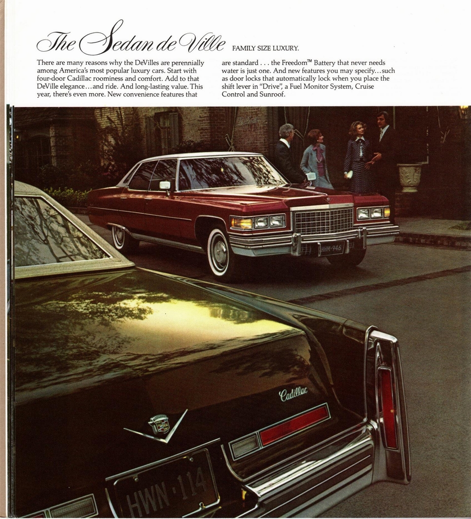 1976 Cadillac Full-Line Prestige Brochure Page 7